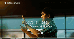 Desktop Screenshot of metairiechurch.com